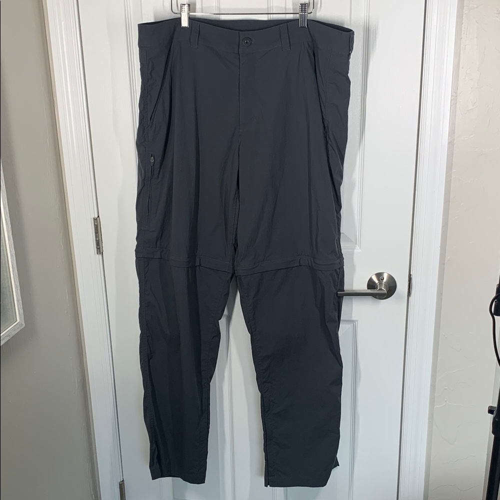 Ex Officio outdoor insect repellant pants dark charcoal gray waist size 38